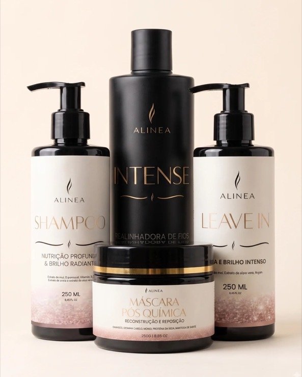 Kit 2 Alinhamento e Finalização: quatro produtos Alinea