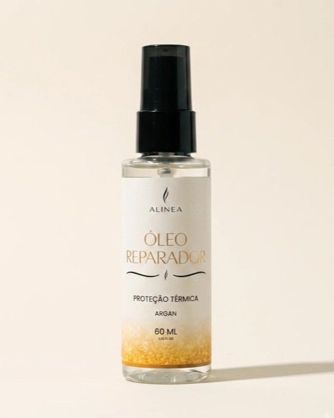 Frasco transparente do Óleo Reparador, 60 ml